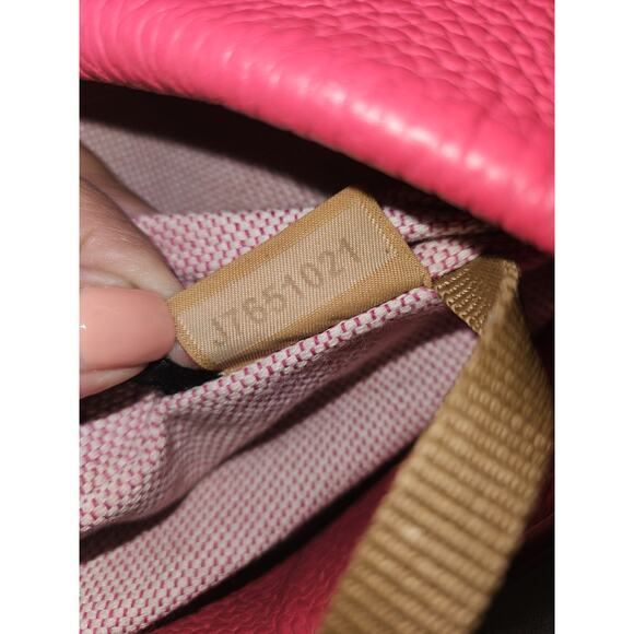 Dooney & Bourke Lucca Red Leather Logo Lock Hobo Bag Purse 15x12x5 *see All Pics - Picture 15 of 15